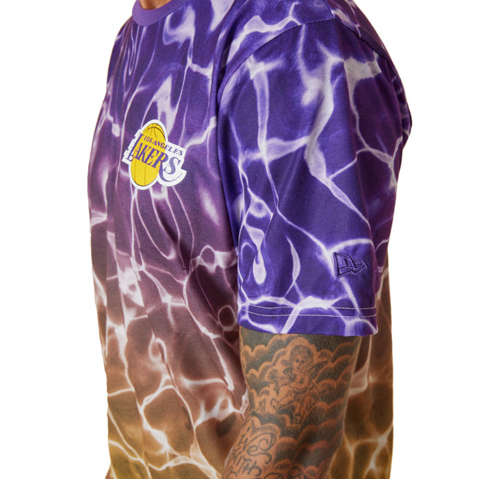 New Era Tee-shirt New Era LA Lakers NBA Team Colour Water Print