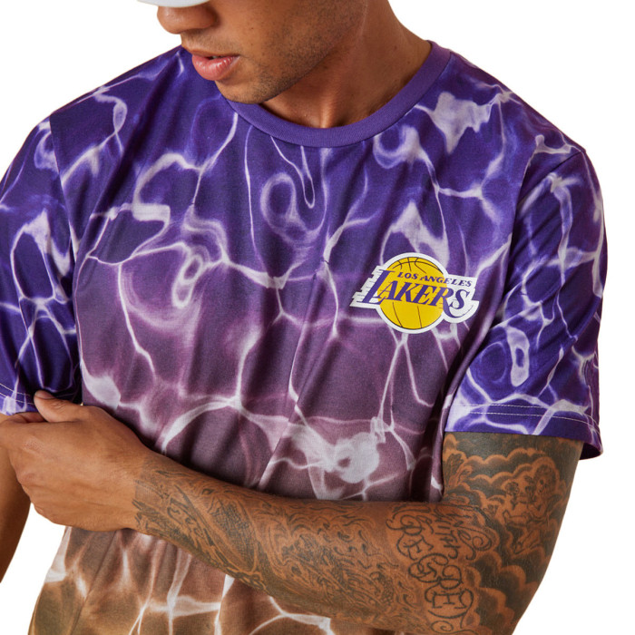 New Era Tee-shirt New Era LA Lakers NBA Team Colour Water Print