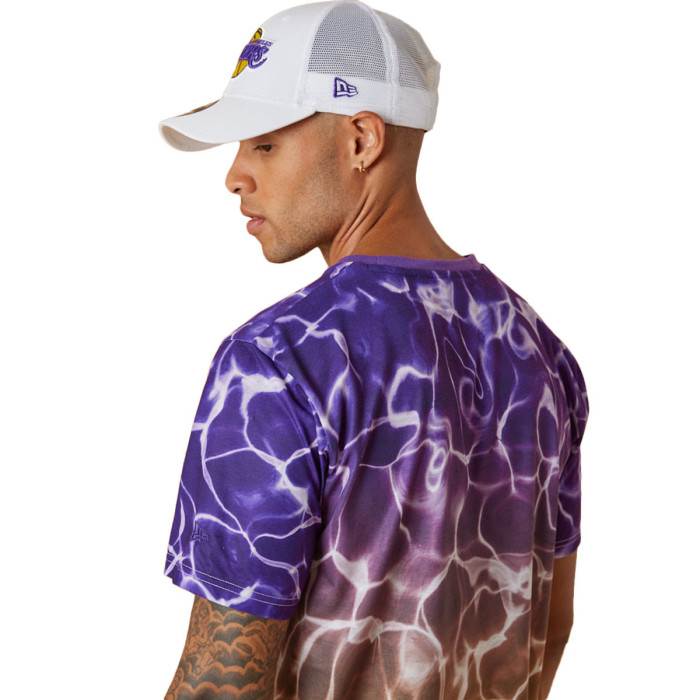 New Era Tee-shirt New Era LA Lakers NBA Team Colour Water Print