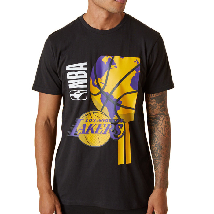 New Era Tee-shirt New Era LA Lakers NBA Globe Logo