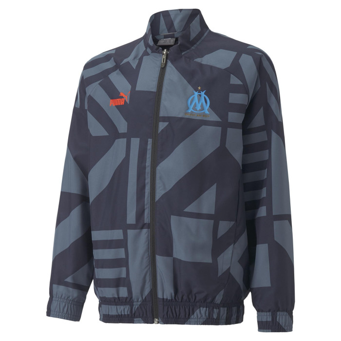 Puma Veste de survêtement Puma Olympique de Marseille 2022/23 Prematch Junior