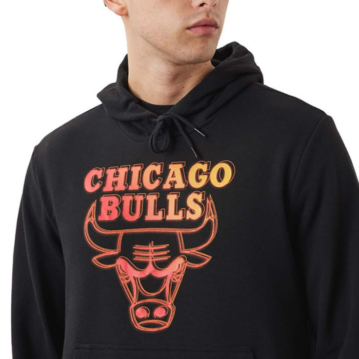 New Era Sweat à capuche New Era Chicago Bulls NBA Neon Fade