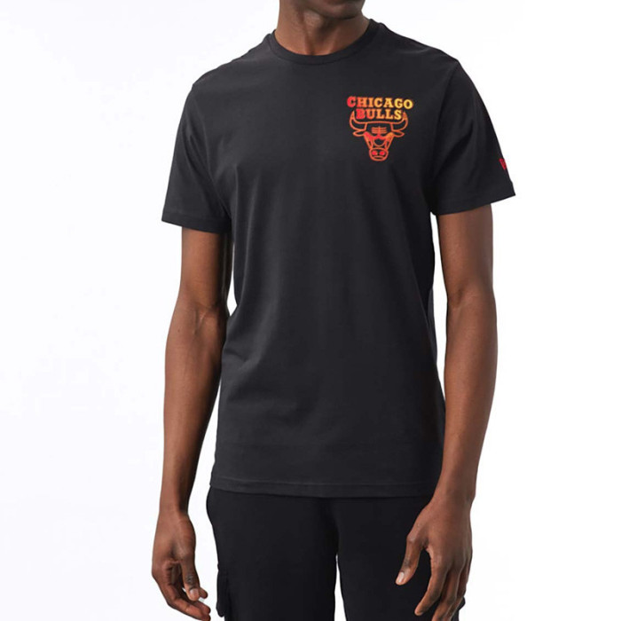 New Era Tee-shirt New Era Chicago Bulls NBA Neon Fade