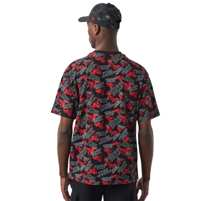 New Era Tee-shirt New Era Chicago Bulls NBA All-Over Printed