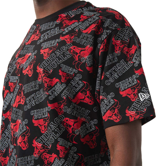 New Era Tee-shirt New Era Chicago Bulls NBA All-Over Printed