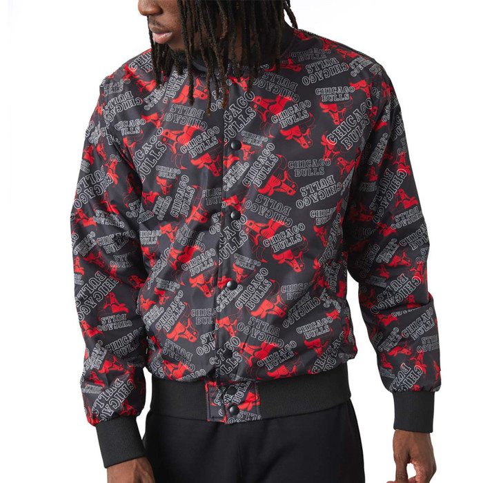 New Era Blouson New Era Chicago Bulls Logo Print