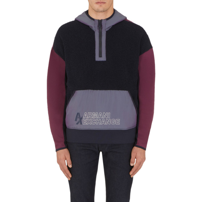 Armani Exchange Sweat à capuche Armani Exchange Colour-block fleece