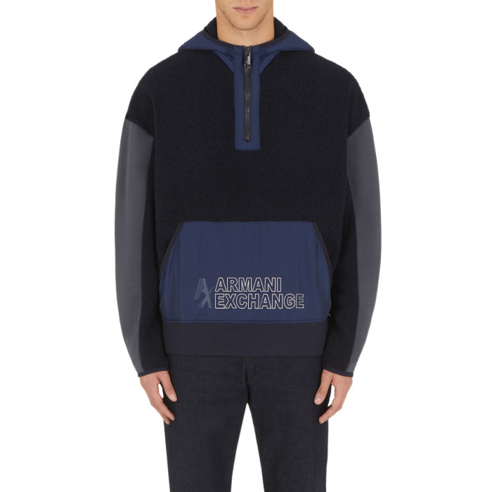 Armani Exchange Sweat à capuche Armani Exchange Colour-block fleece