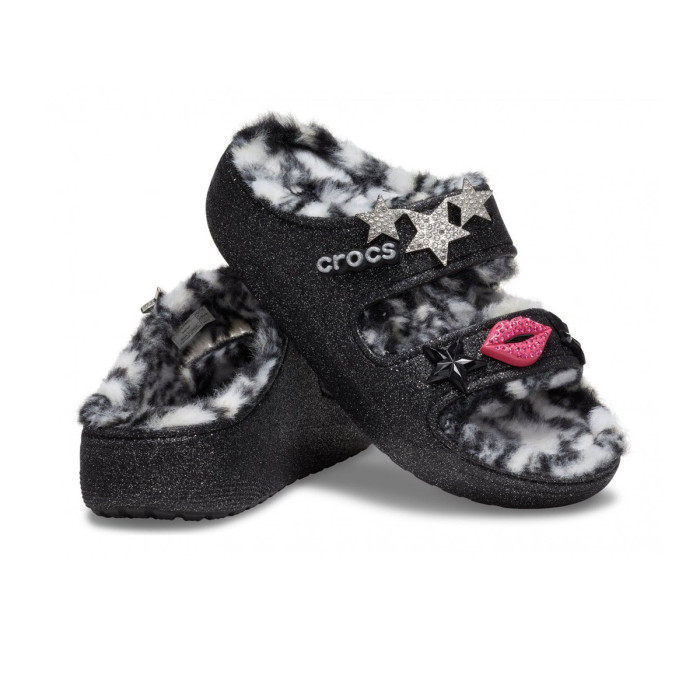 CROCS Sandale Crocs Classic Cozzzy Disco Glitter
