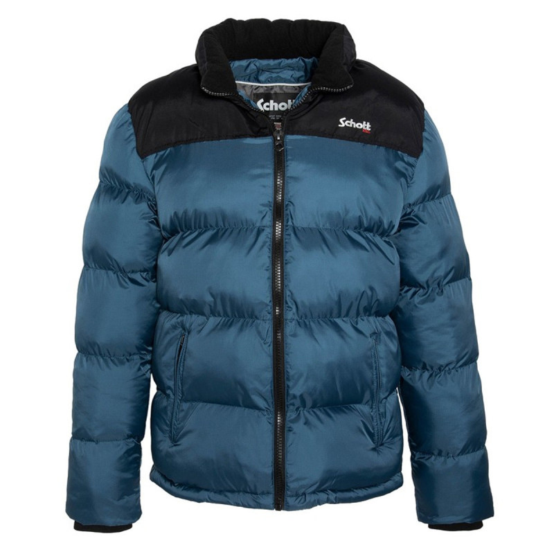 Doudoune Mixte Schott NYC Utah - Coupe Classique - Capuche Sous Col - Poches Zippées - 100% Polyester - Urbain & Montagne