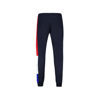 Pantalon De Survêtement Enfant Le Coq Sportif - Molleton Chiné Gris, Coupe Regular, élastique Avec Cordon, Logo Brodé