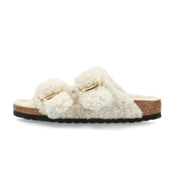 Birkenstock Sandale Birkenstock Arizona Big Buckle Shearling Teddy