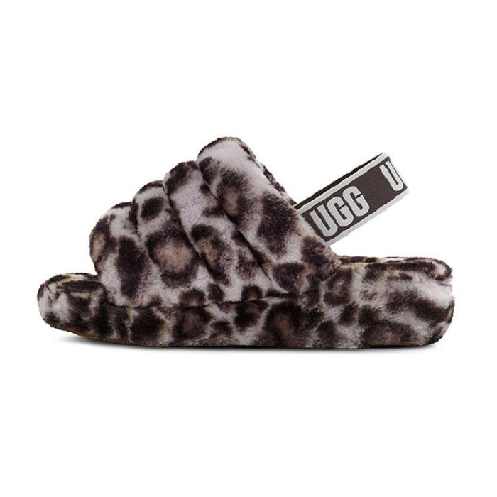 Sandale UGG FLUFF YEAH SLIDE PANTHER PRINT