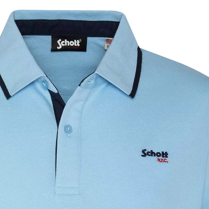 Schott Polo Schott MC COTES RAYES