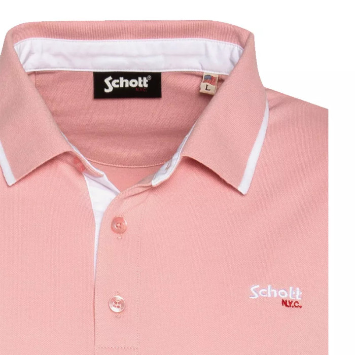 Schott Polo Schott MC COTES RAYES