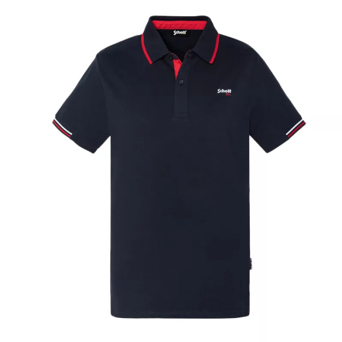 Schott Polo Schott MC COTES RAYES