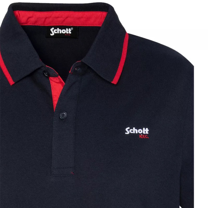 Schott Polo Schott MC COTES RAYES