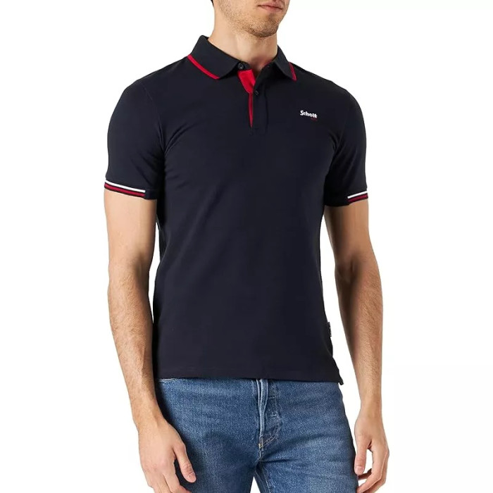 Schott Polo Schott MC COTES RAYES