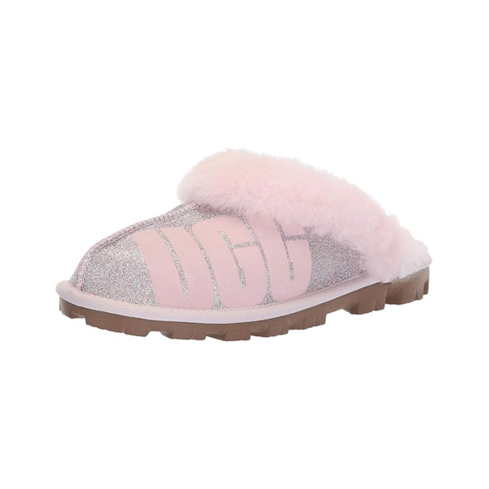 Chausson UGG Coquette Sparkle (Gris) - COQUETTE-SPARKLE-SEASHELL