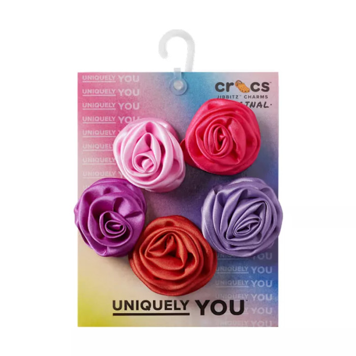 CROCS PINS Jibbitz Crocs DARK ROSETTE 5 PACK