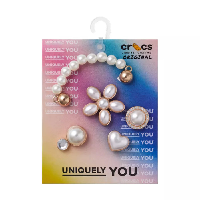 CROCS PINS Jibbitz Crocs DAINTY PEARL JEWELRY 5 PACK