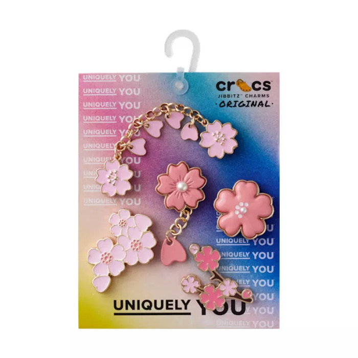 CROCS PINS Jibbitz Crocs BLOOMING CHERRY BLOSSOM 5 PACK