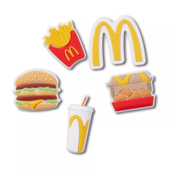 CROCS PINS Jibbitz Crocs MC DONALDS X 5 PACK