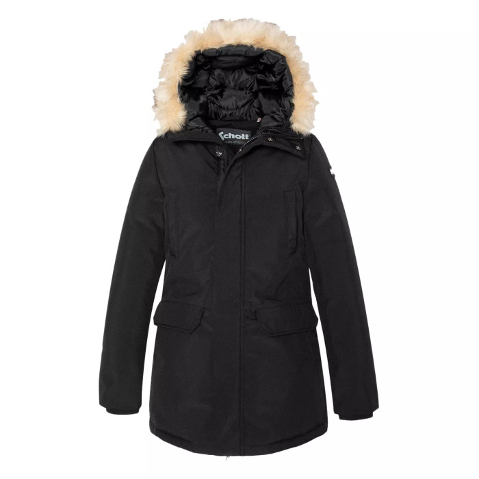 Schott Parka à capuche fausse fourrure Femme Schott JKTNELLYW