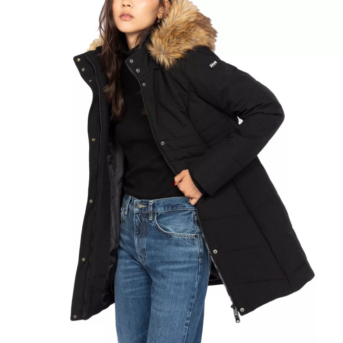 Schott Parka longue à capuche Femme Schott JKTKIMW