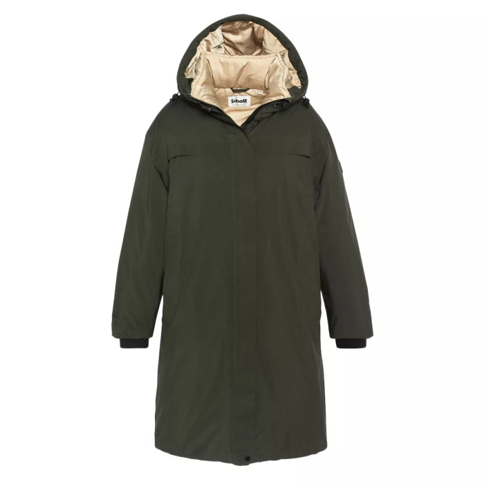 Schott Parka longue à capuche Femme Schott ASPENW