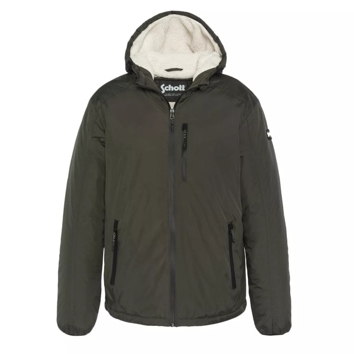 Schott Parka à capuche doublée Sherpa Schott BLADEN