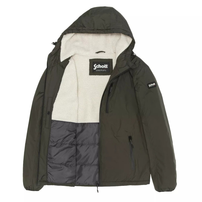 Schott Parka à capuche doublée Sherpa Schott BLADEN