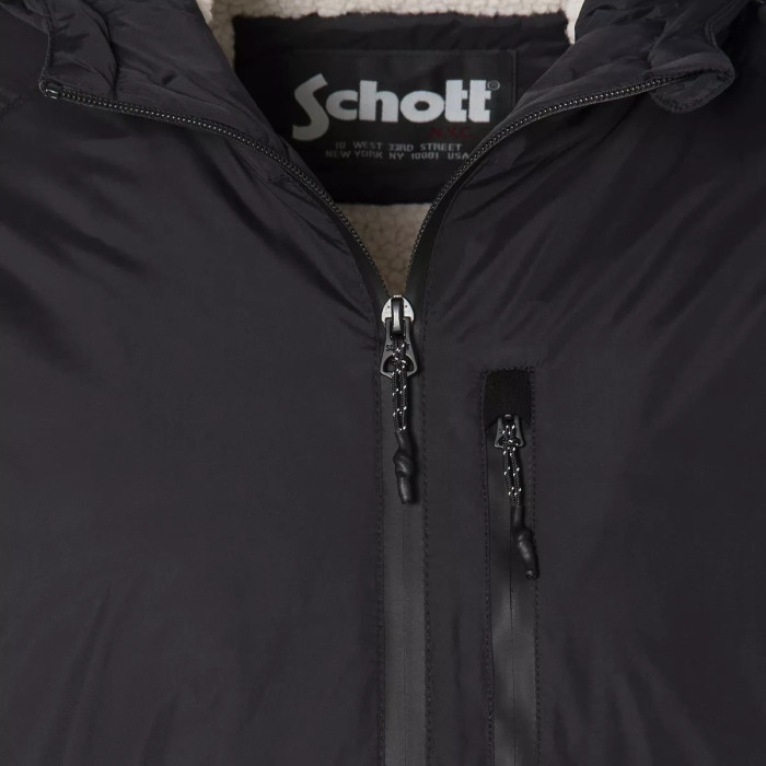 Schott Parka à capuche doublée Sherpa Schott BLADEN