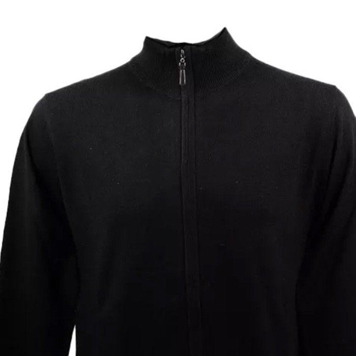 Real Cashmere Gilet Real Cashmere (Noir)- IUB109904-GIUBBINO-ZIP