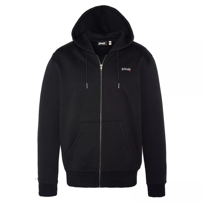 Schott Sweatshirt à capuche zippé Schott AVEC BRODERIE