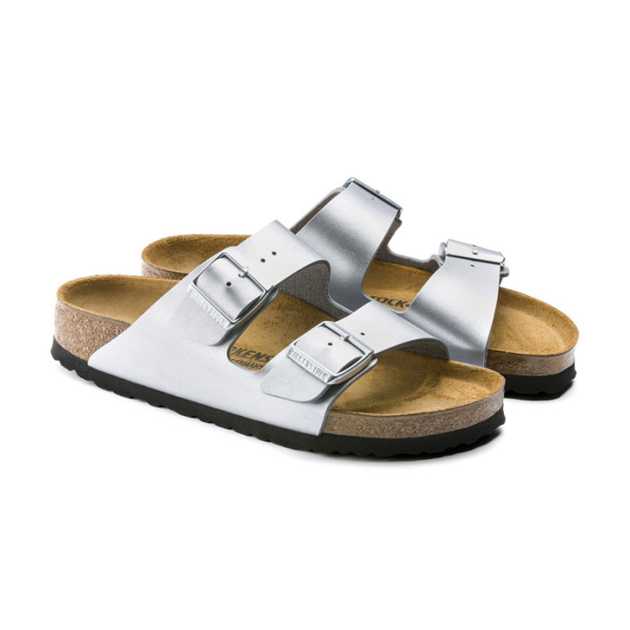 Birkenstock Sandale Birkenstock ARIZONA SILVER - BK1012283