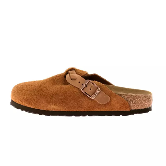 Birkenstock Chausson slippers Birkenstock BOSTON SUEDE BRAIDED