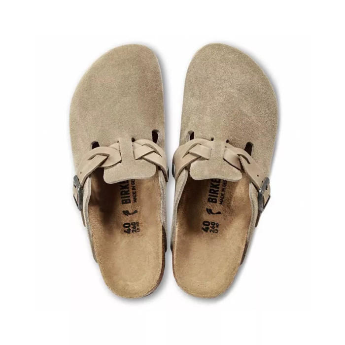 Birkenstock Chausson slippers Birkenstock BOSTON SUEDE BRAIDED