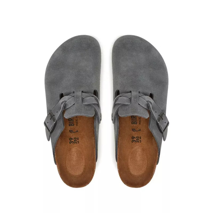 Birkenstock Chausson Birkenstock BOSTON SUEDE BRAIDED