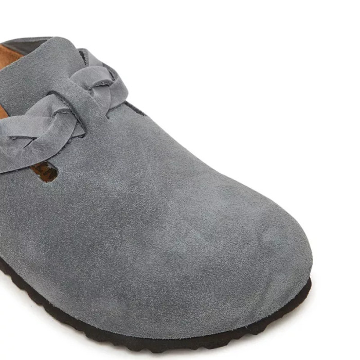 Birkenstock Chausson Birkenstock BOSTON SUEDE BRAIDED