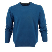 Pull col rond Real Cashmere - IUS108136-BLEU
