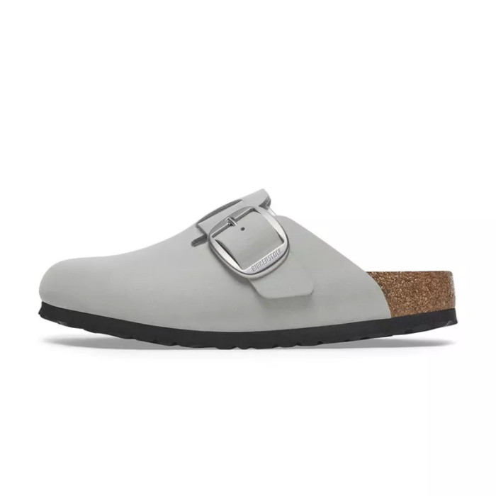 Birkenstock Chausson mule Birkenstock BOSTON BIG BUCKLE NUBUCK étroite