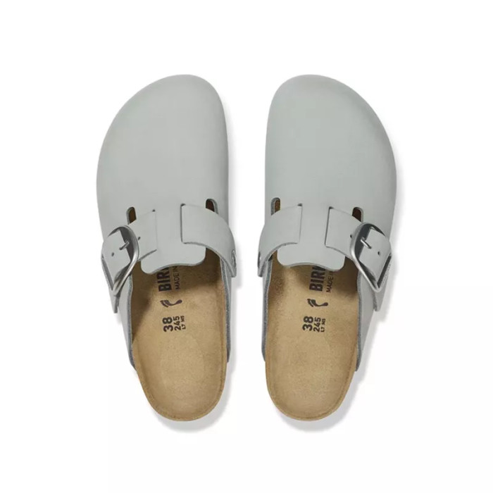 Birkenstock Chausson mule Birkenstock BOSTON BIG BUCKLE NUBUCK étroite