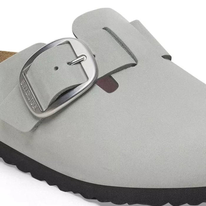 Birkenstock Chausson mule Birkenstock BOSTON BIG BUCKLE NUBUCK étroite