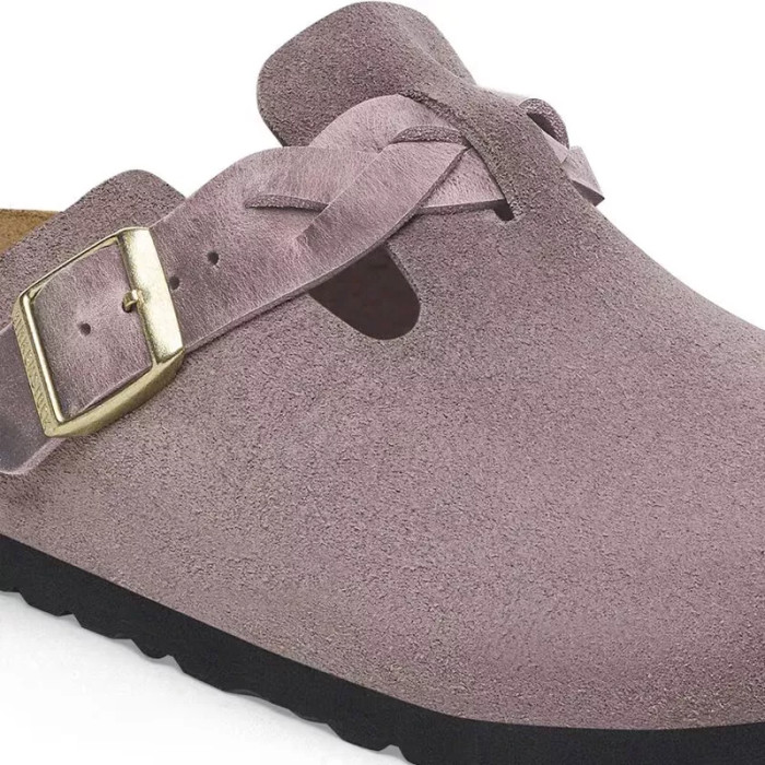 Birkenstock Chausson Birkenstock BOSTON SUEDE BRAIDED
