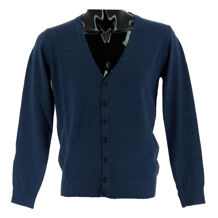 Cardigan Real Cashmere - IUS108134-BLEU