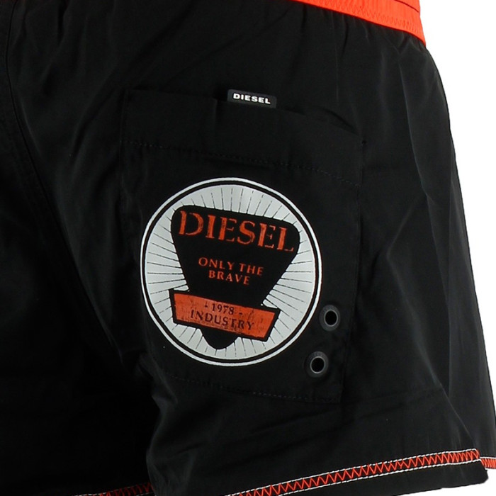 Short de bain Diesel Coralrif-BMBX (Noir) - Ref. S0JD-0AAGM-900