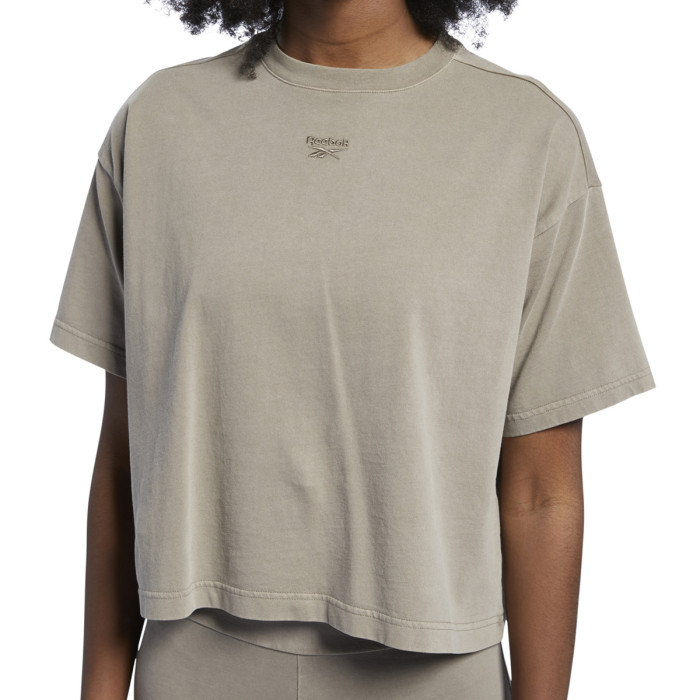 Reebok Tee-shirt Reebok CROP TEINTE NATURELLE REEBOK CLASSICS