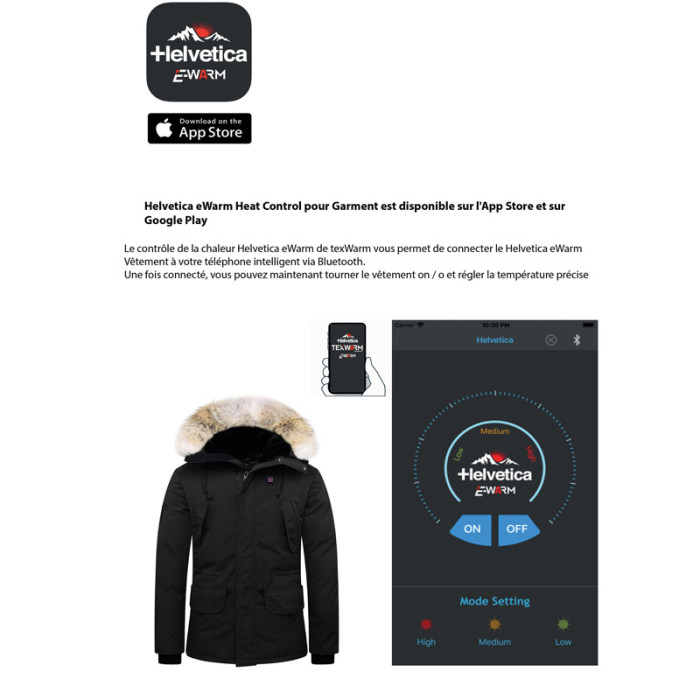 Blouson Helvetica MAGMA EWARM DARK EDITION