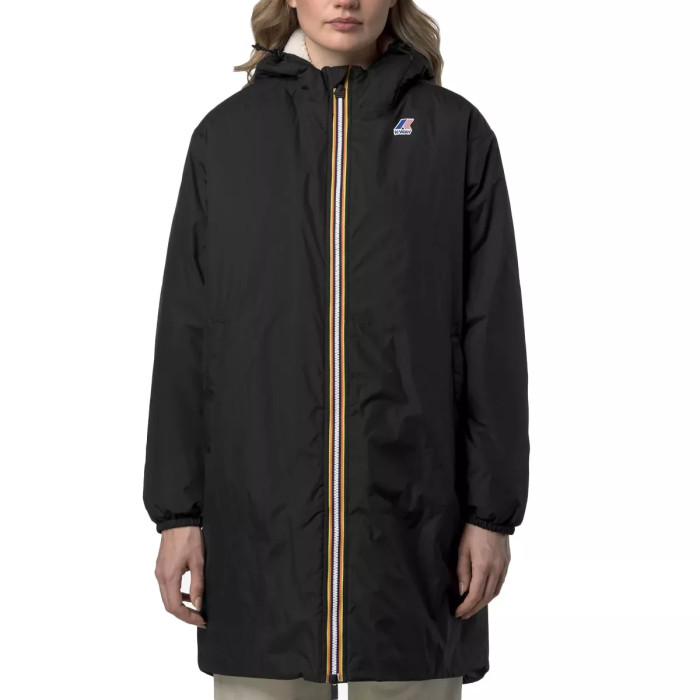K-Way Parka Longue à Capuche Double Sherpa K-Way LE VRAI 4.0 EIFFEL EAST ORSETTO
